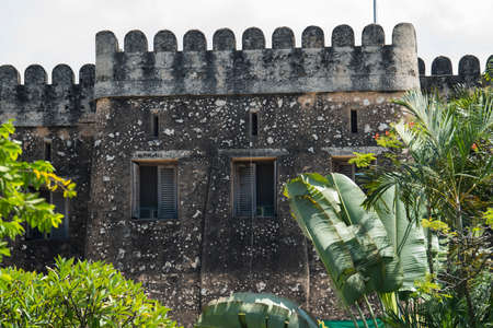 Zanzibar City, Tanzania - April 24,2022: View on architecture of Stone town in Zanzibar City.のeditorial素材