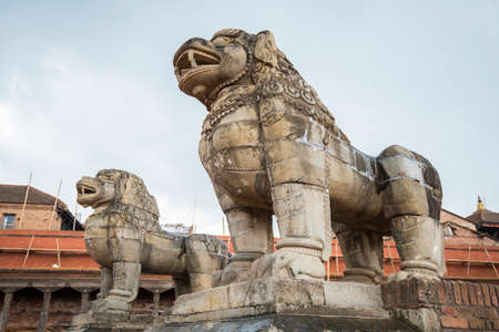 Kathmandu,Nepal - May 10,2022: Bhaktapur Durbar Square is royal palace of the old Bhaktapur Kingdom and it is declares of UNESCO World Heritage Sites.のeditorial素材