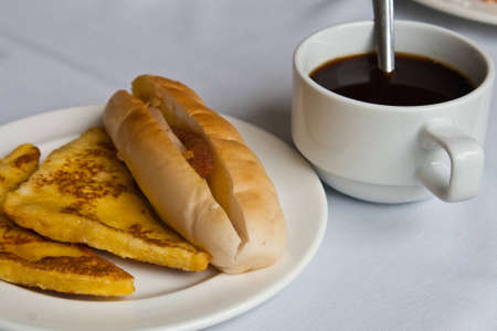 sweet breads and coffeeの写真素材