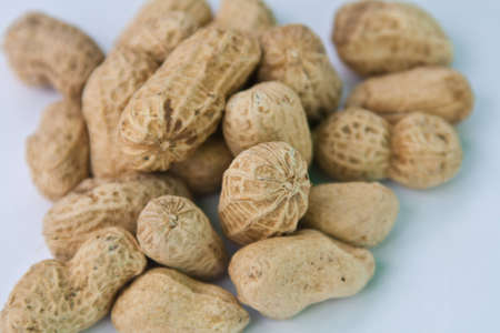 peanuts on white backgrounds
