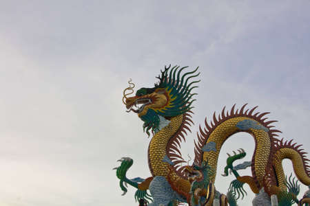 Chinese style dragon statueの写真素材