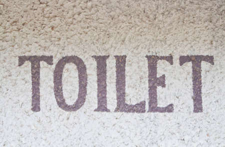 Toilet on the wallの写真素材