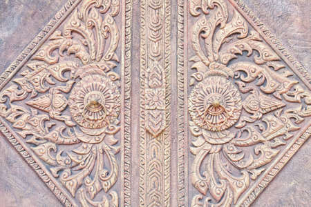 Thai art on the doorの写真素材