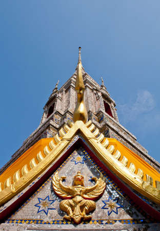 Pagoda and blue skyの写真素材