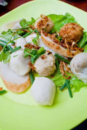 Mix fish meatballsの写真素材