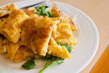 omelet on a white dish