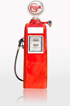 Fuel dispensers on a white background