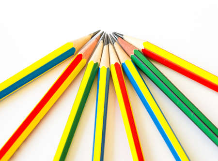 Pencil on a white background isolateの写真素材