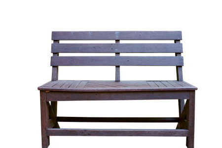 Wooden chair isolate on white background with clipping pathの写真素材