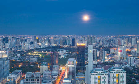 Bangkok city view at sunsetのeditorial素材