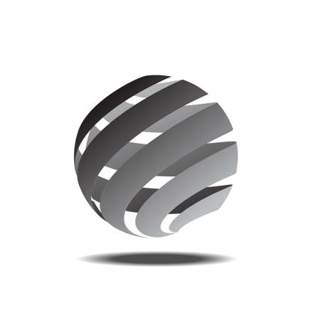 Abstract colorful circle vector icon templateのイラスト素材