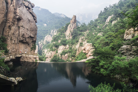 Laoshan Mountain at Qingdao, Chinaの写真素材