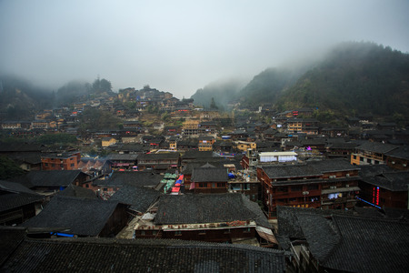 Xijiang Miao Village in Guizhou, Chinaのeditorial素材
