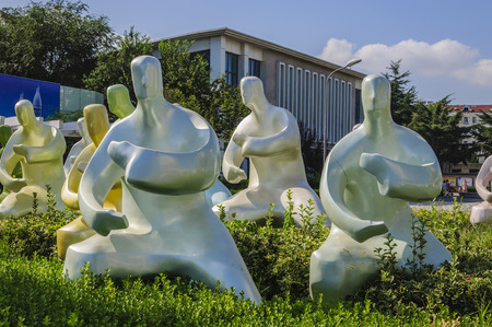 Chinese Taiji sculptureのeditorial素材