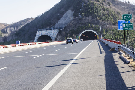highway in Chinaのeditorial素材