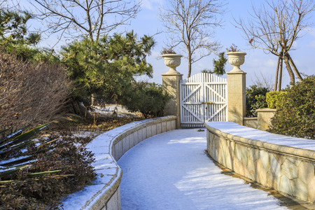 European-style courtyardのeditorial素材