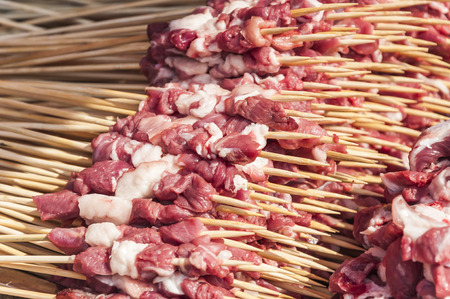 Xinjiang lamb skewersの写真素材