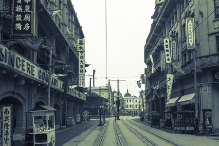 Chinese old buildings in Shanghaiのeditorial素材
