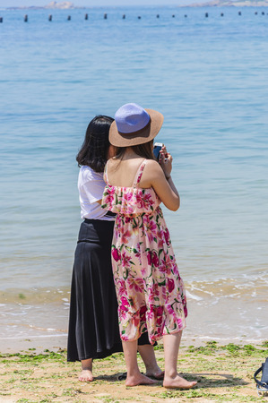 Seaside Girlの写真素材