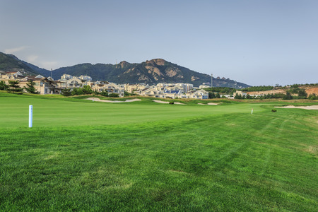 Luxury villas at the golf courseのeditorial素材