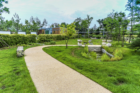 Landscape view in a gardenのeditorial素材