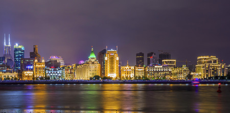 Shanghai at nightのeditorial素材