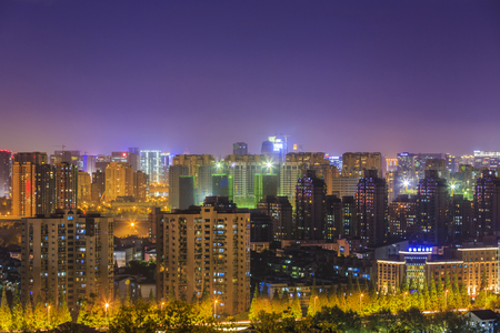 Night landscape of Hangzhouのeditorial素材