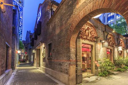 shanghai street viewのeditorial素材