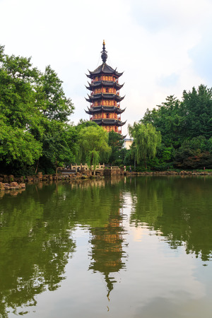 Changzhou style towerの写真素材