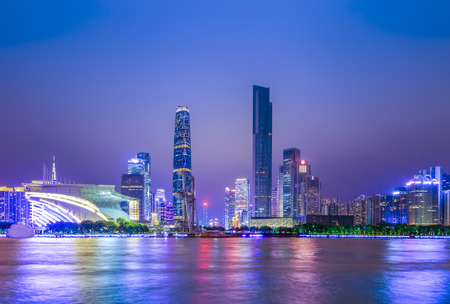 Guangzhou city and skylineの写真素材