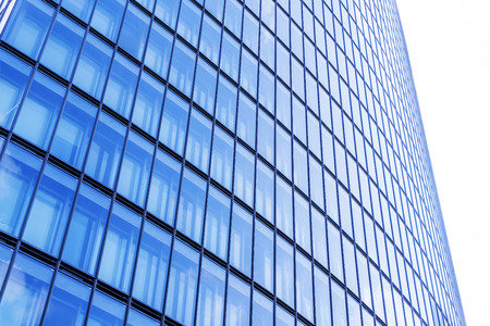 Low angle view of skyscrapers architectural glassのeditorial素材