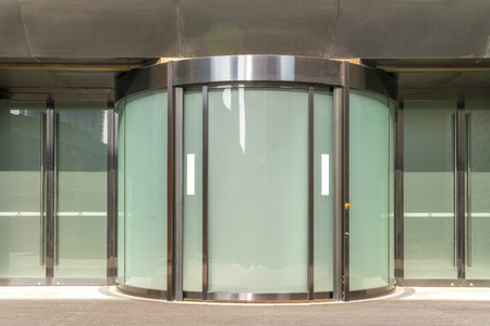 building glass door