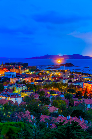 Qingdao old city landscape viewの写真素材