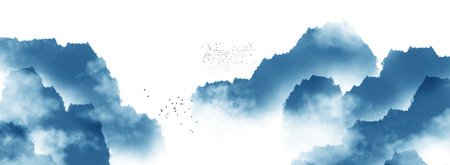 Landscape view of a mountain sceneryの写真素材