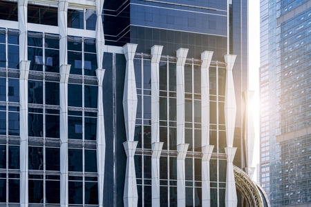 The modern office close-up in the city of China