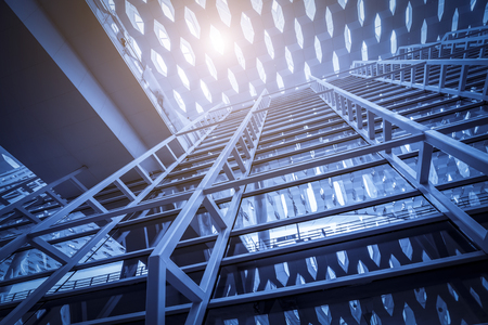 The modern office close-up in the city of Chinaのeditorial素材