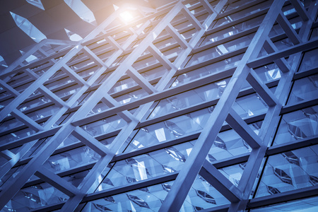 The modern office close-up in the city of Chinaのeditorial素材