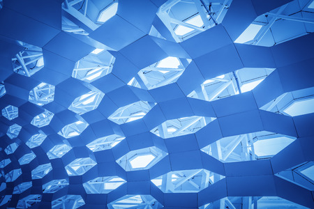 The modern office close-up in the city of Chinaのeditorial素材