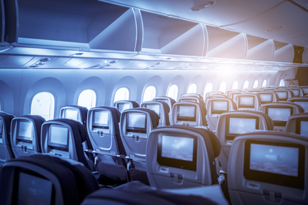 Aircraft cabin interiorのeditorial素材