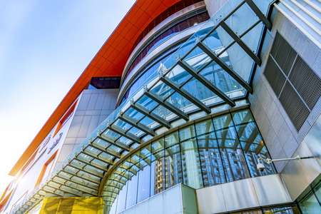 The modern office close-up is in Guangzhou China.