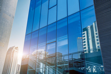 Pitching commercial building skyscraper