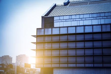 Windows of a modern business buildingのeditorial素材