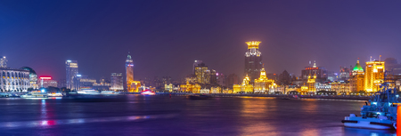 View of The Bund Shanghai at night