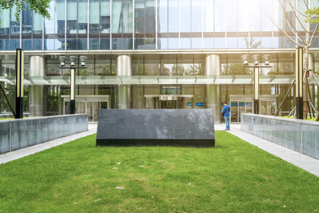 Entrance of modern enterprise buildingのeditorial素材