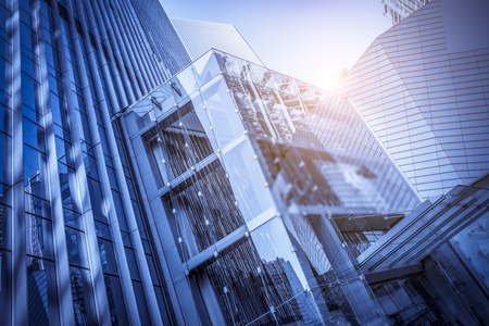 Close-up of modern building in Chinaのeditorial素材