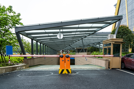 Underground parking entrance