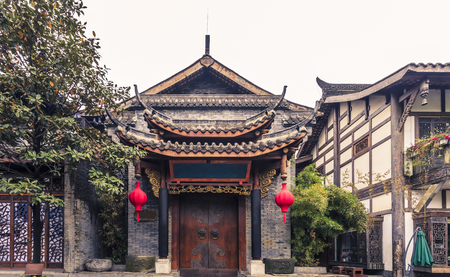 Chengdu Kuan Alley and Zhai Alleyのeditorial素材