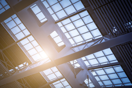 Part of steel structure buildingの写真素材