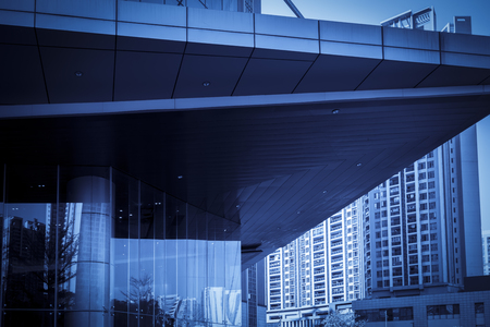 skyscrapers in commercial districtのeditorial素材