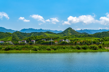 scenery of Qiandao Lakeの写真素材